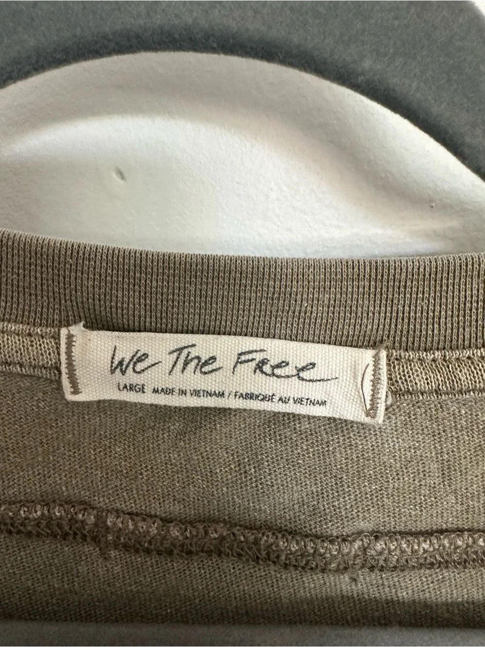 Free people - cc tee - olive green